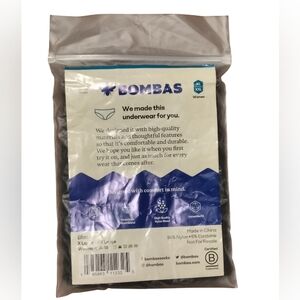 Bombas Women Pantie  XL XXL Black Seamless Tag Free NWT